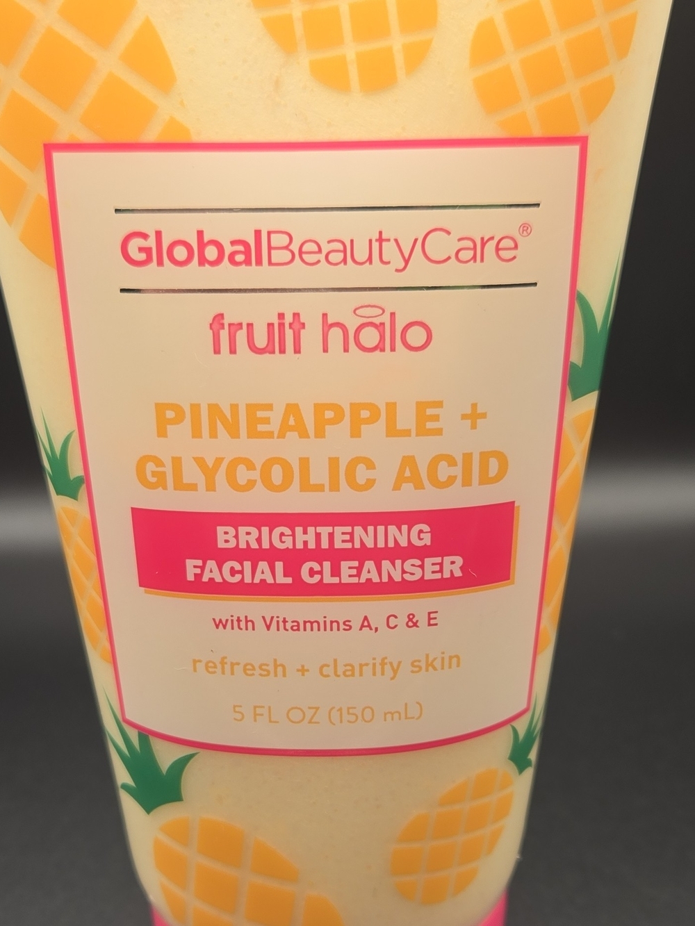 GlobalBeautyCare Fruit Halo Pineapple Brightening Facial Cleanser - Yellow